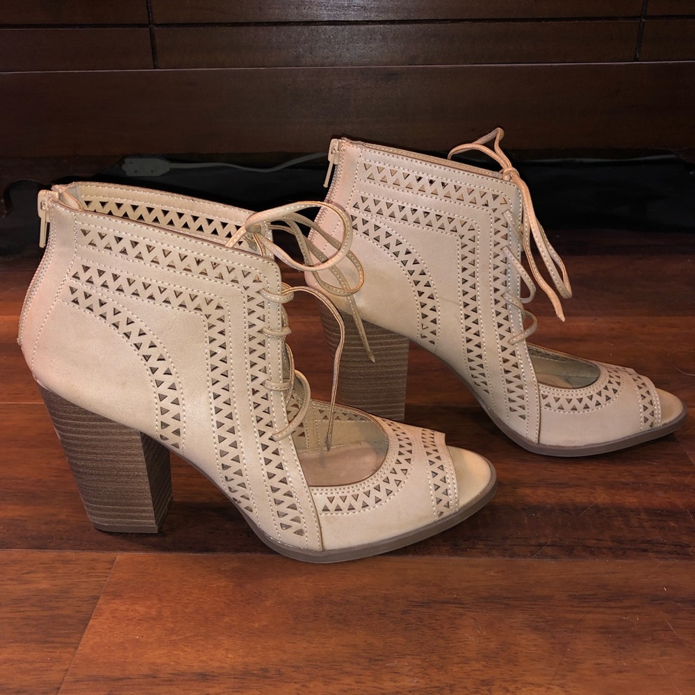 Lace-Up Heels